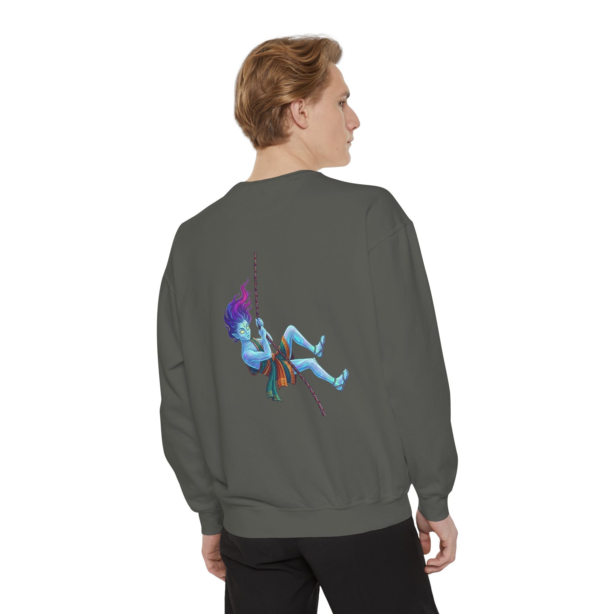 Sweatshirt — "Embrace Your Demons" Demon Climber Graphic Sweatshirt