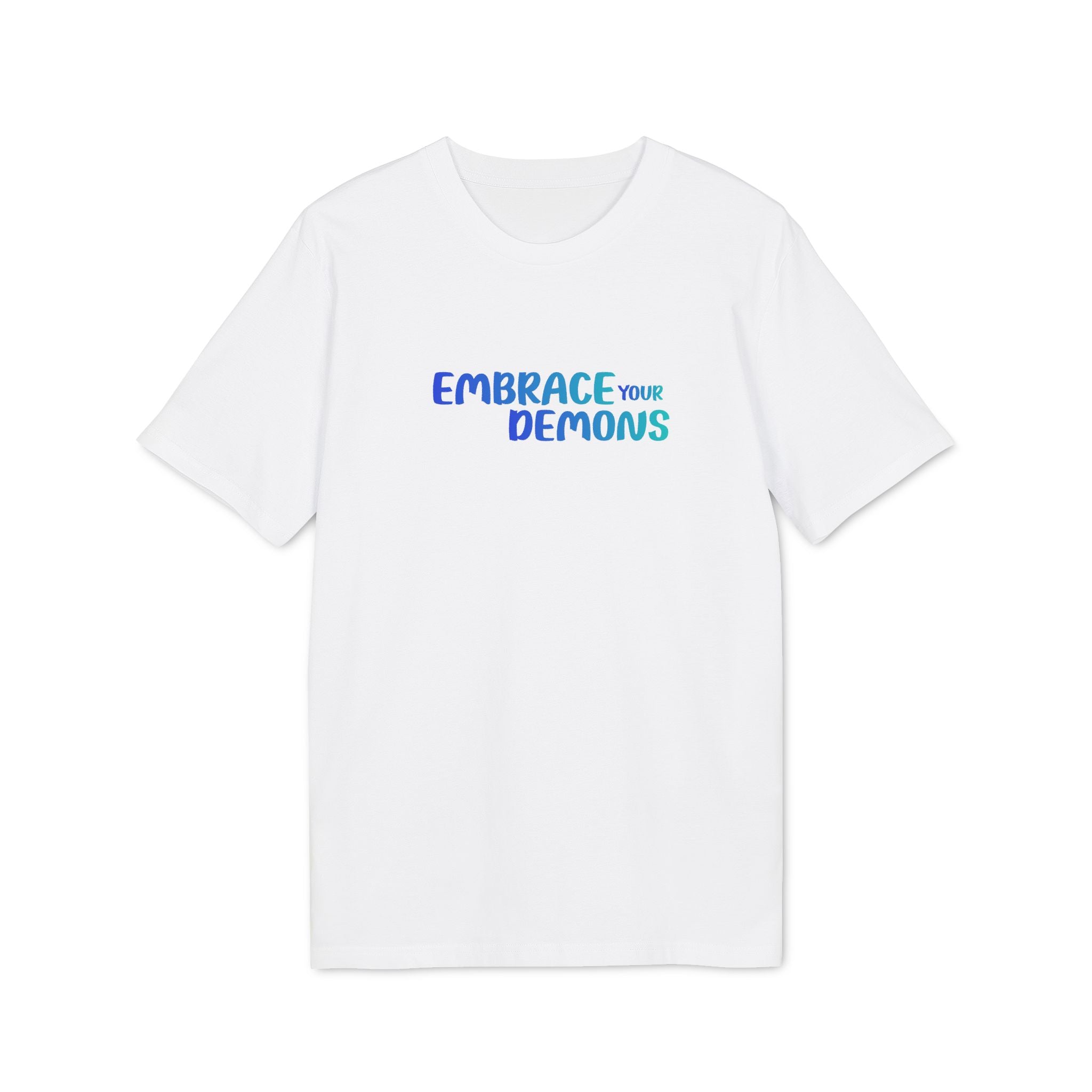 Embrace Your Demons T-Shirt — Cute Blue Fox 'Cold Heart, Warm Soul' Graphic Tee