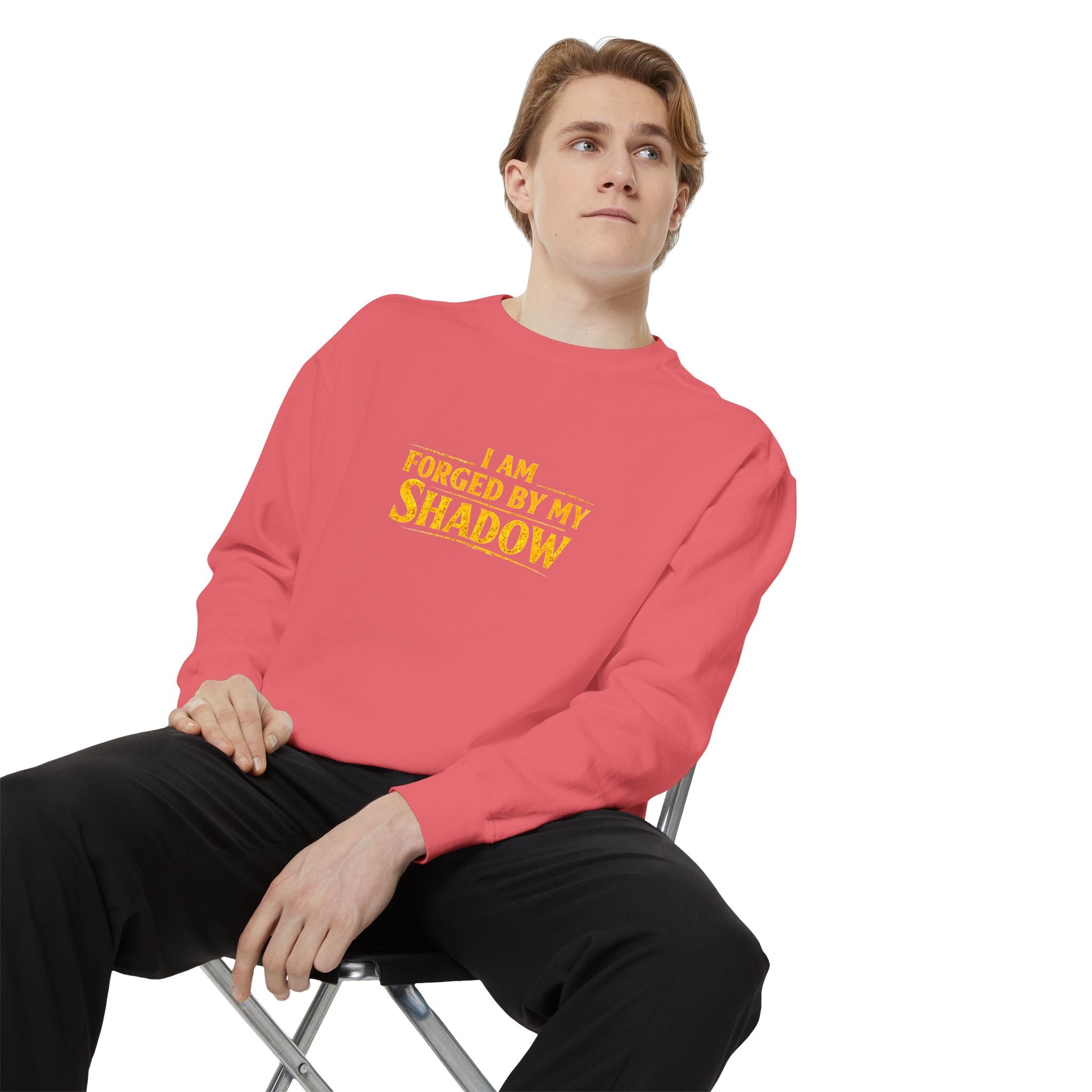 Forged by My Shadow Sweatshirt — Viking Warrior Graphic Crewneck
