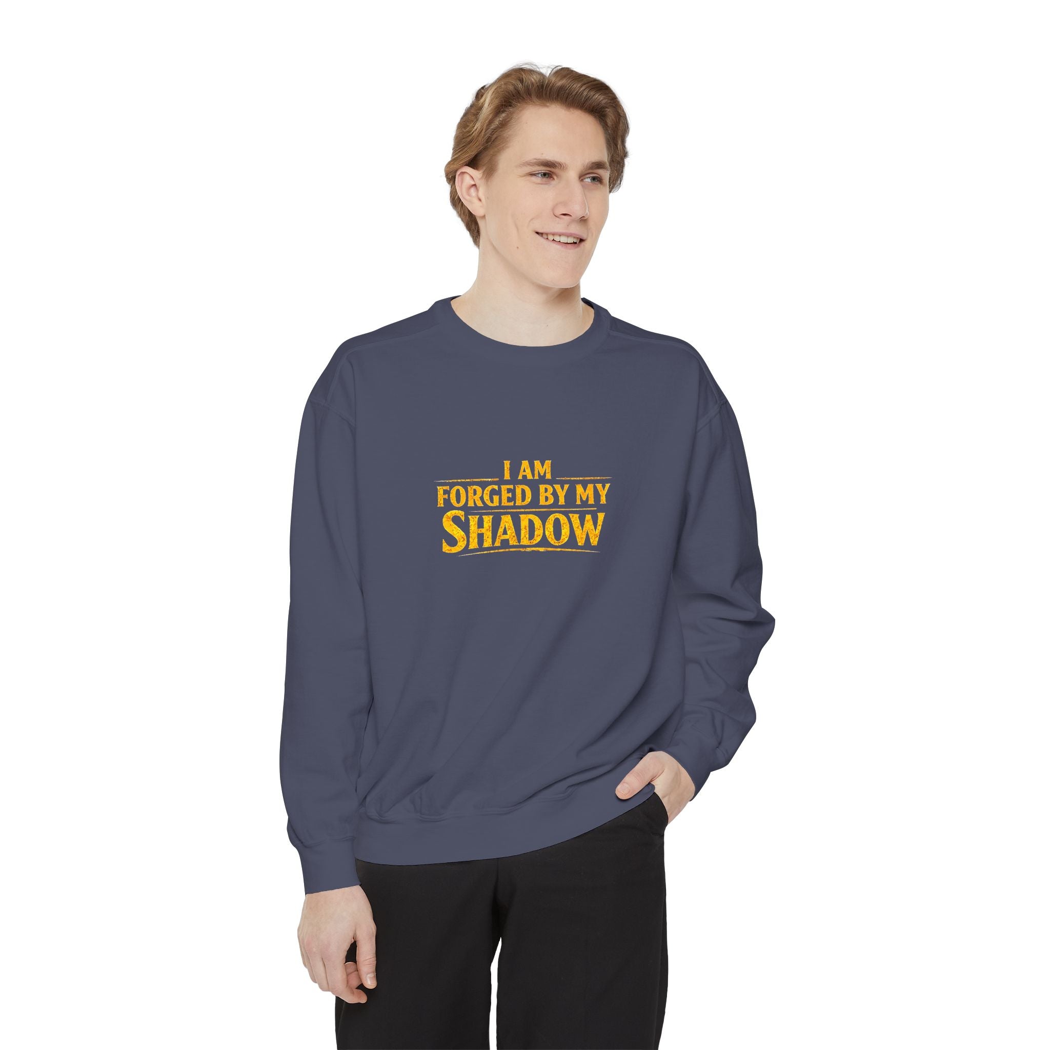 Forged by My Shadow Sweatshirt — Viking Warrior Graphic Crewneck