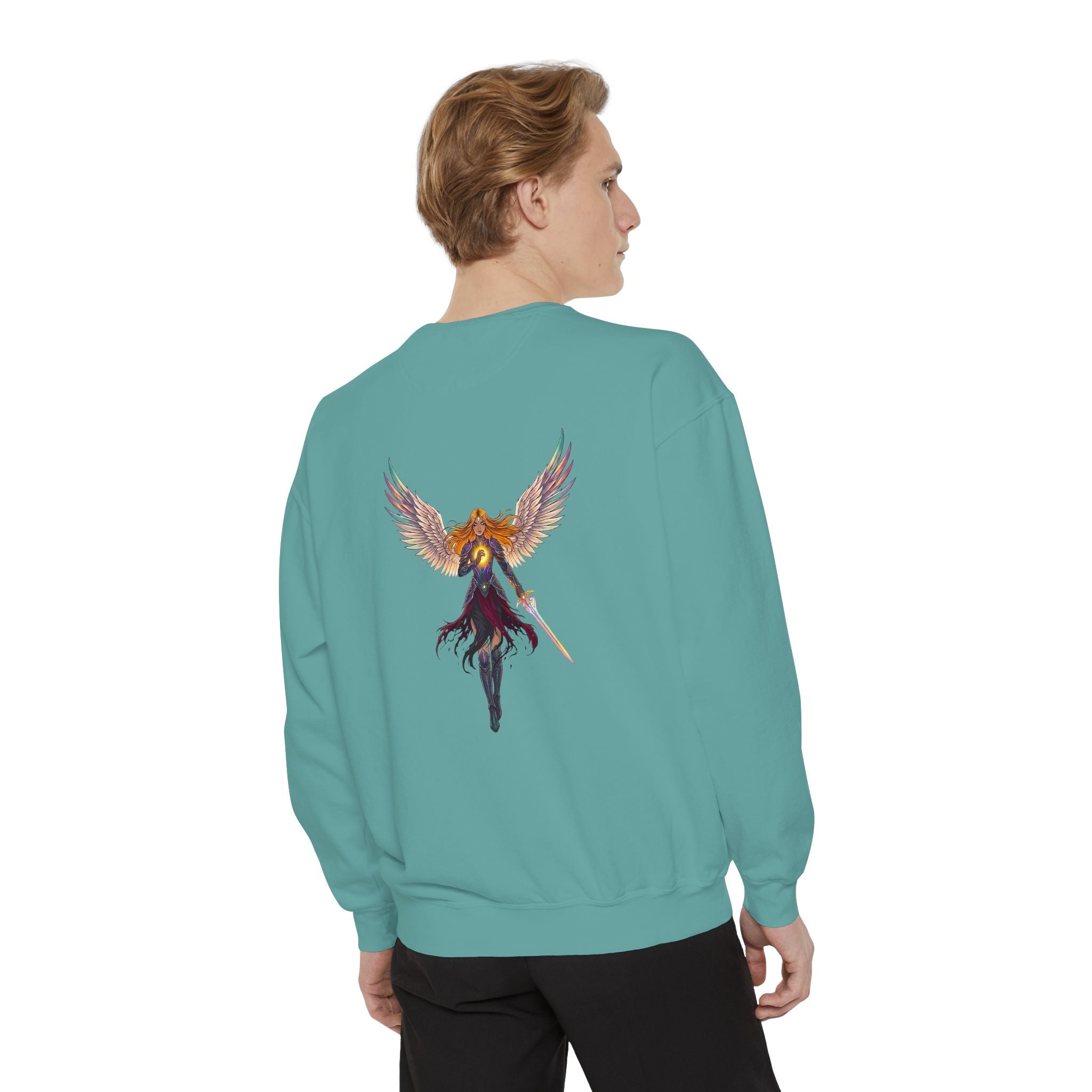 Embrace Your Demons Sweatshirt — Angel Warrior Graphic Crewneck