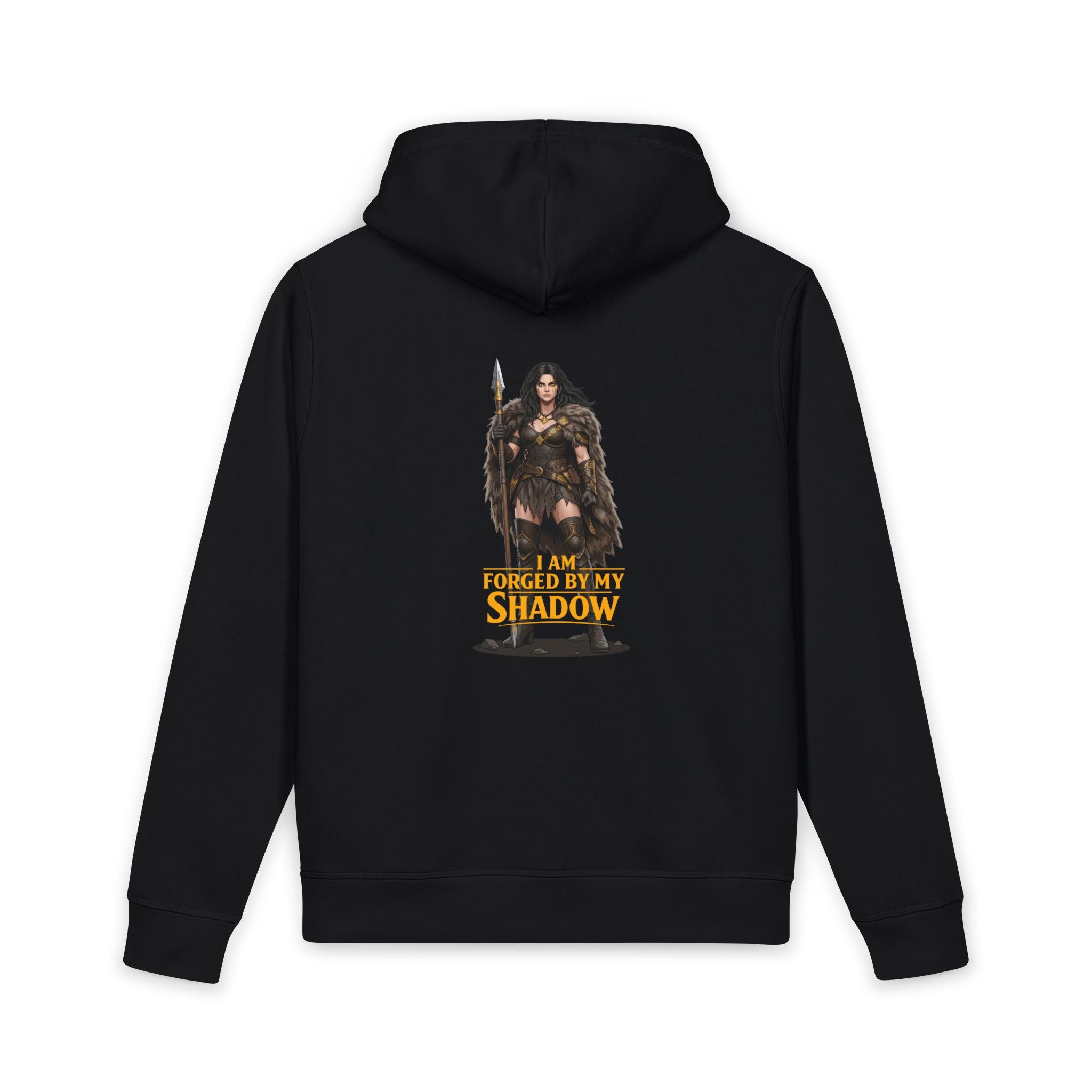 Forged by My Shadow Hoodie — Fantasy Warrior Graphic Hoodie