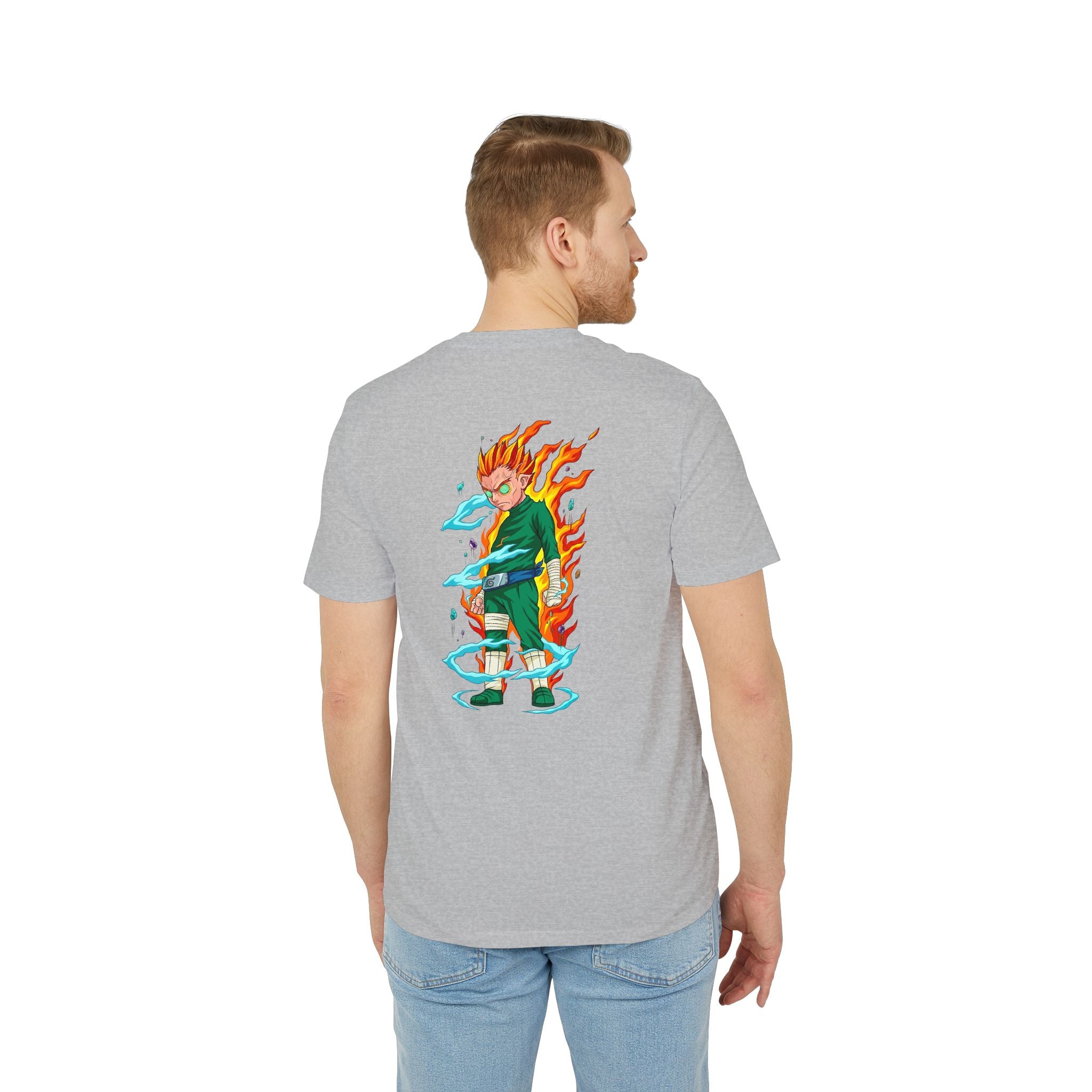 Anime Flame Warrior Graphic T-Shirt