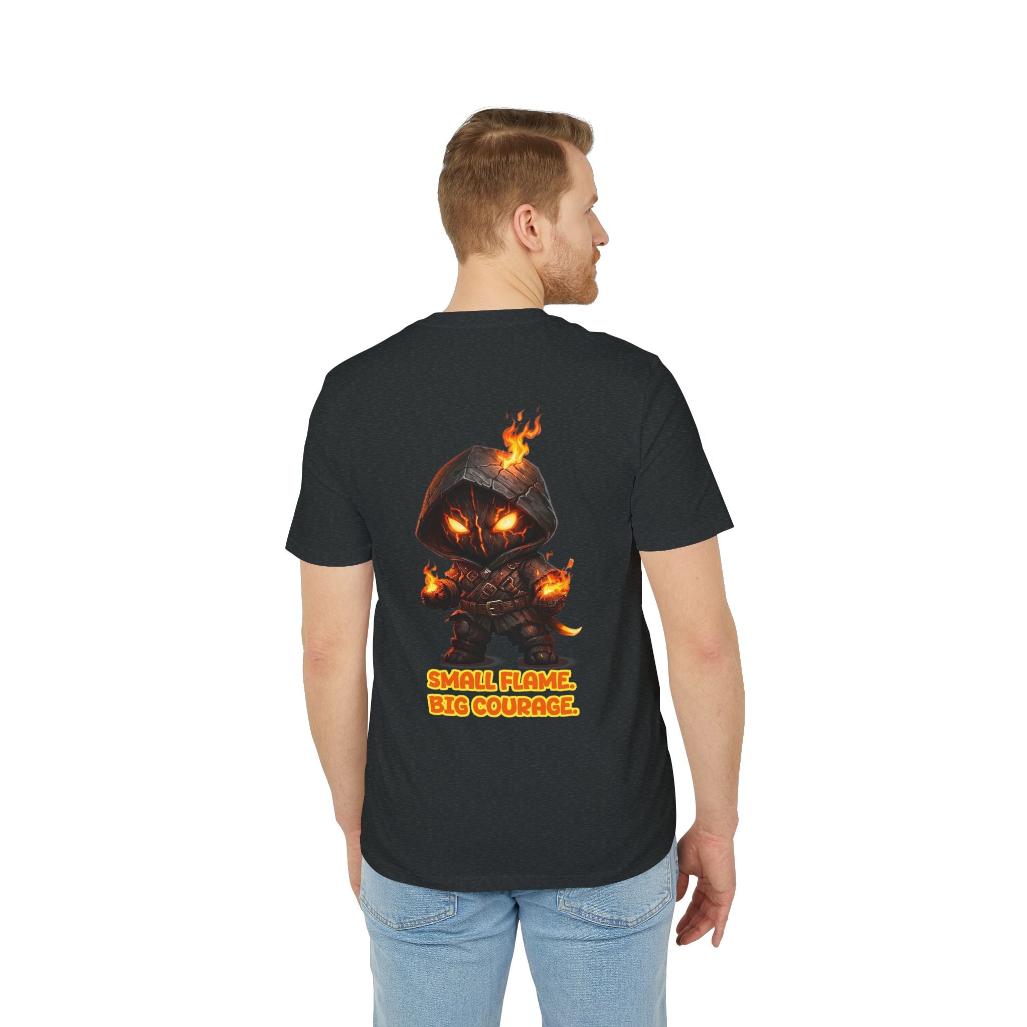 Embrace Your Demons T-Shirt — Small Flame Big Courage Graphic Tee