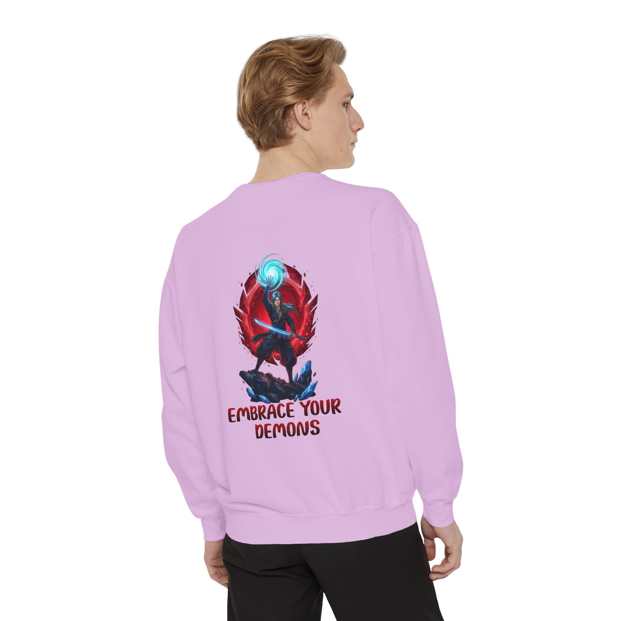 Embrace Your Demons Sweatshirt — Spiritual Fox Art Crewneck