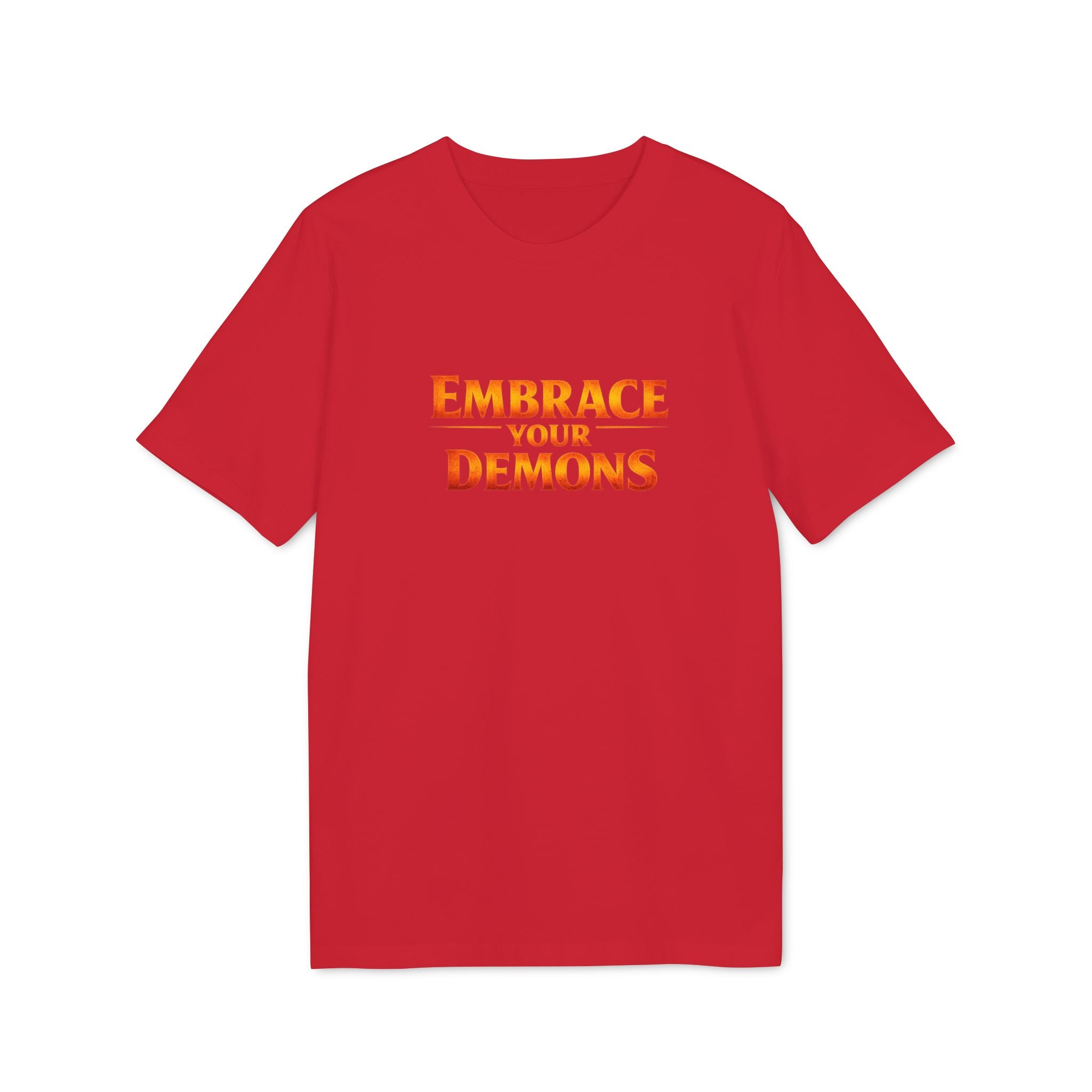 Embrace Your Demons T-Shirt — Small Flame Big Courage Graphic Tee