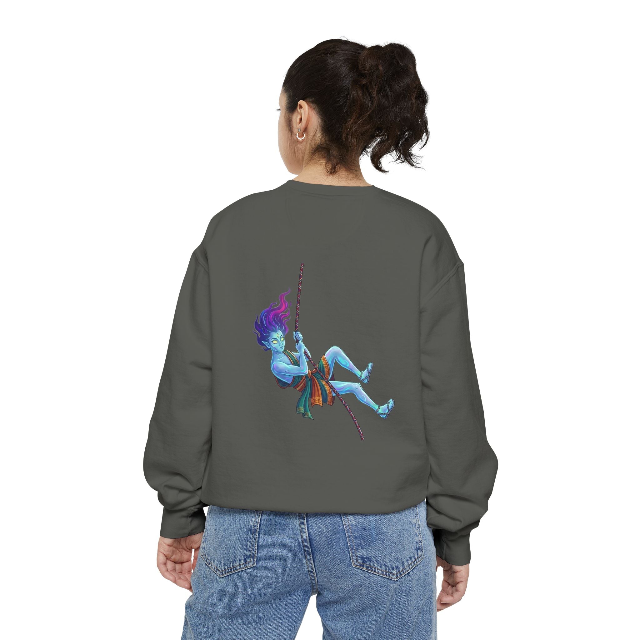 Sweatshirt — "Embrace Your Demons" Demon Climber Graphic Sweatshirt
