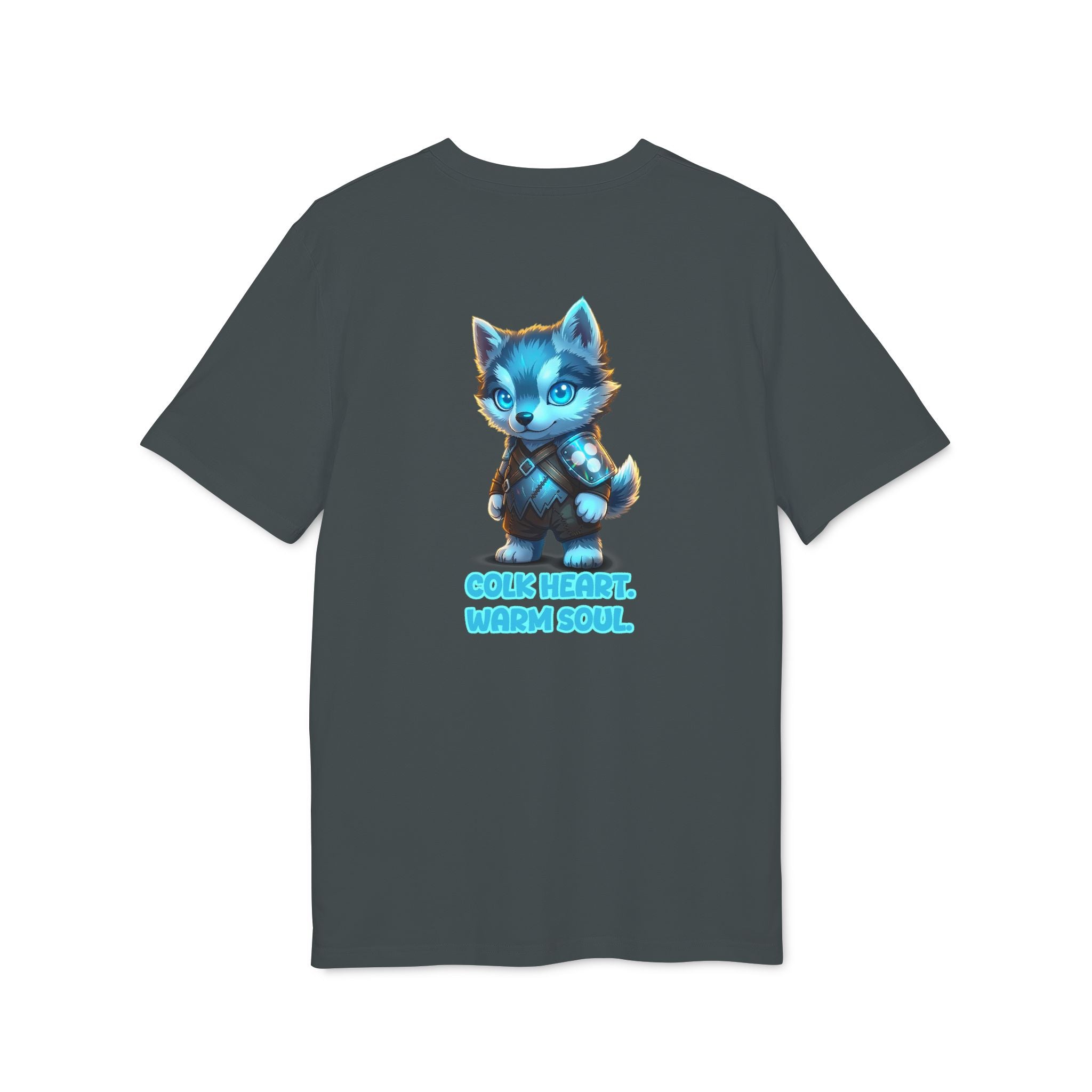 Embrace Your Demons T-Shirt — Cute Blue Fox 'Cold Heart, Warm Soul' Graphic Tee
