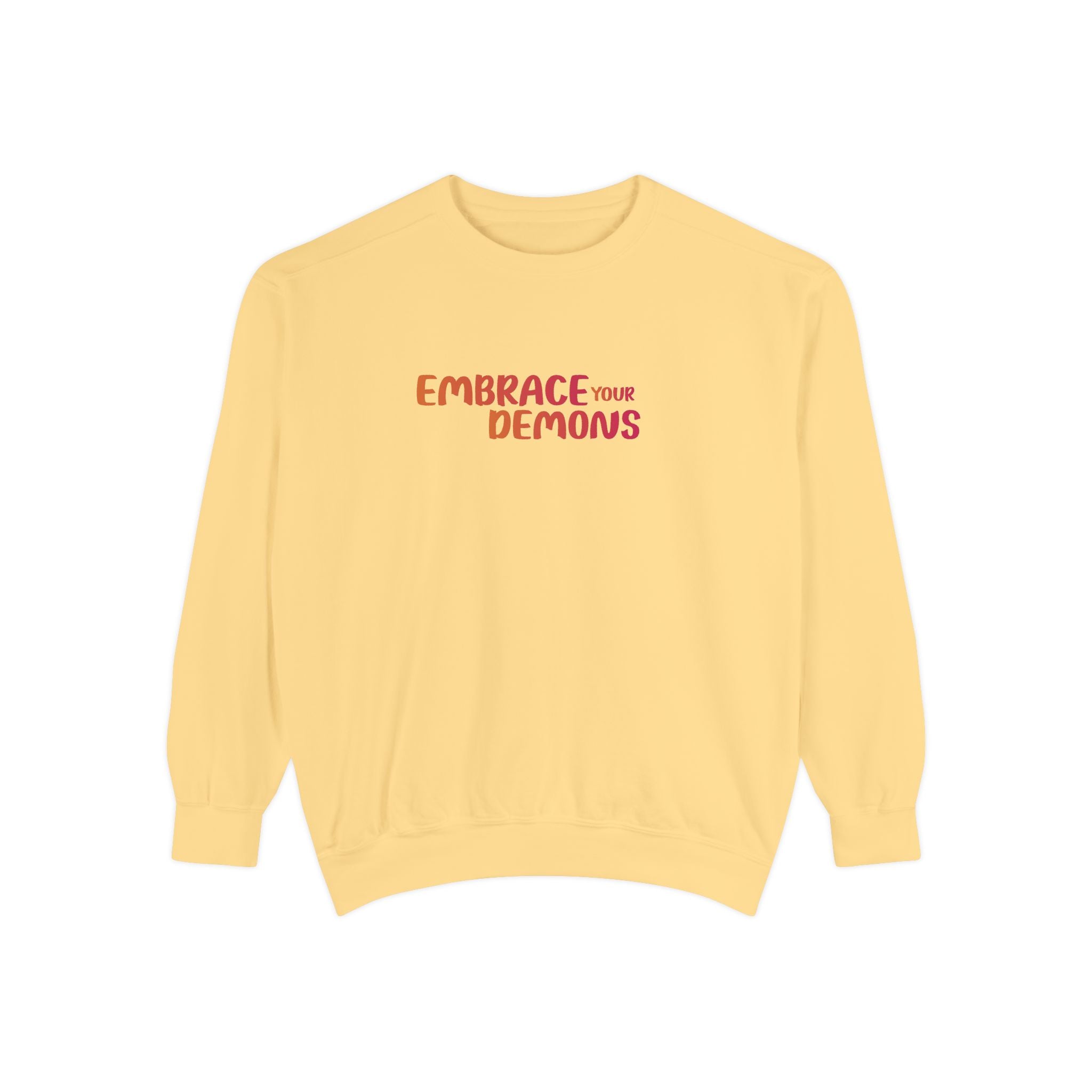 Embrace Your Demons Sweatshirt — Samurai Warrior Graphic Crewneck