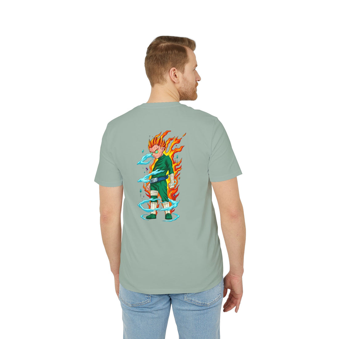 Anime Flame Warrior Graphic T-Shirt
