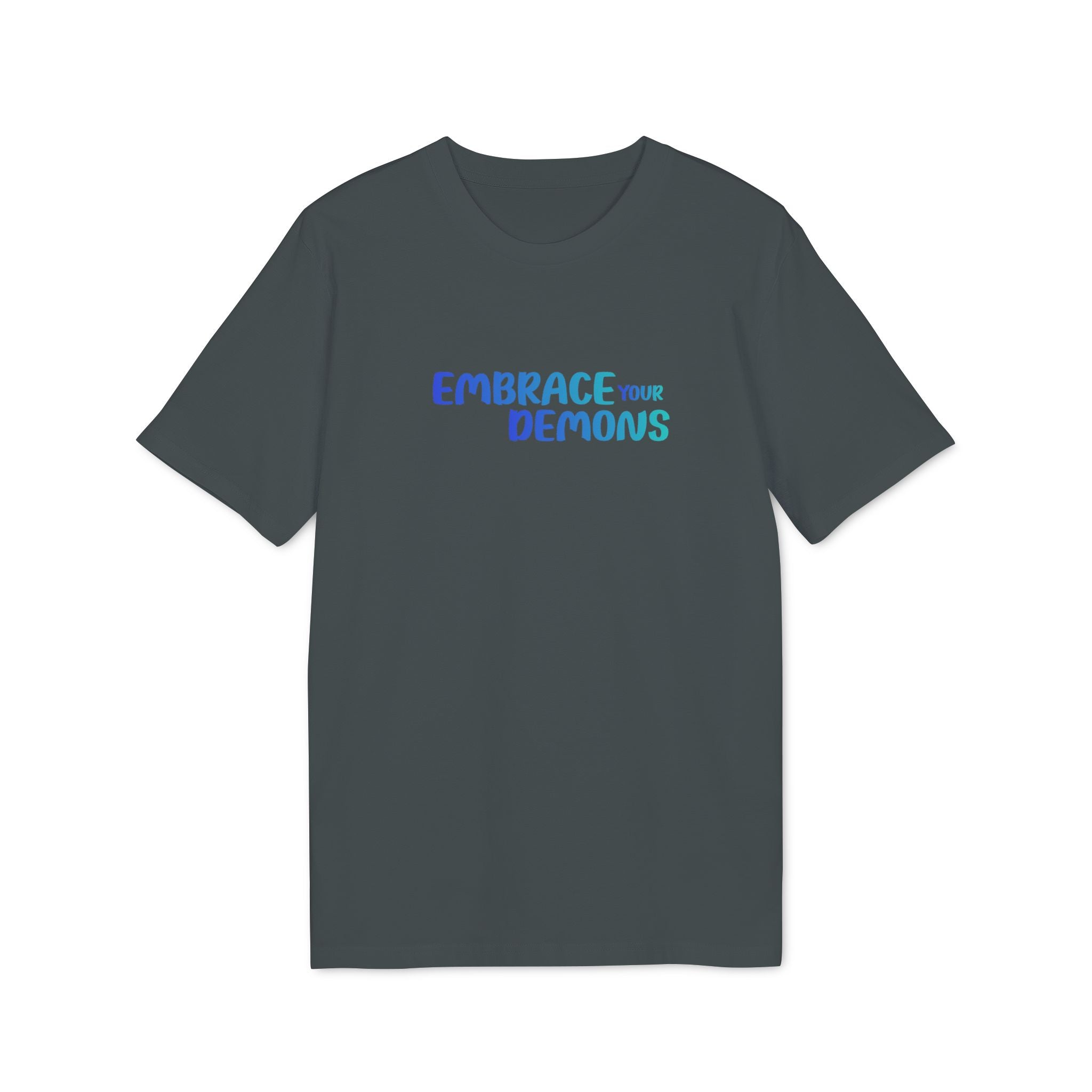 Embrace Your Demons T-Shirt — Cute Blue Fox 'Cold Heart, Warm Soul' Graphic Tee