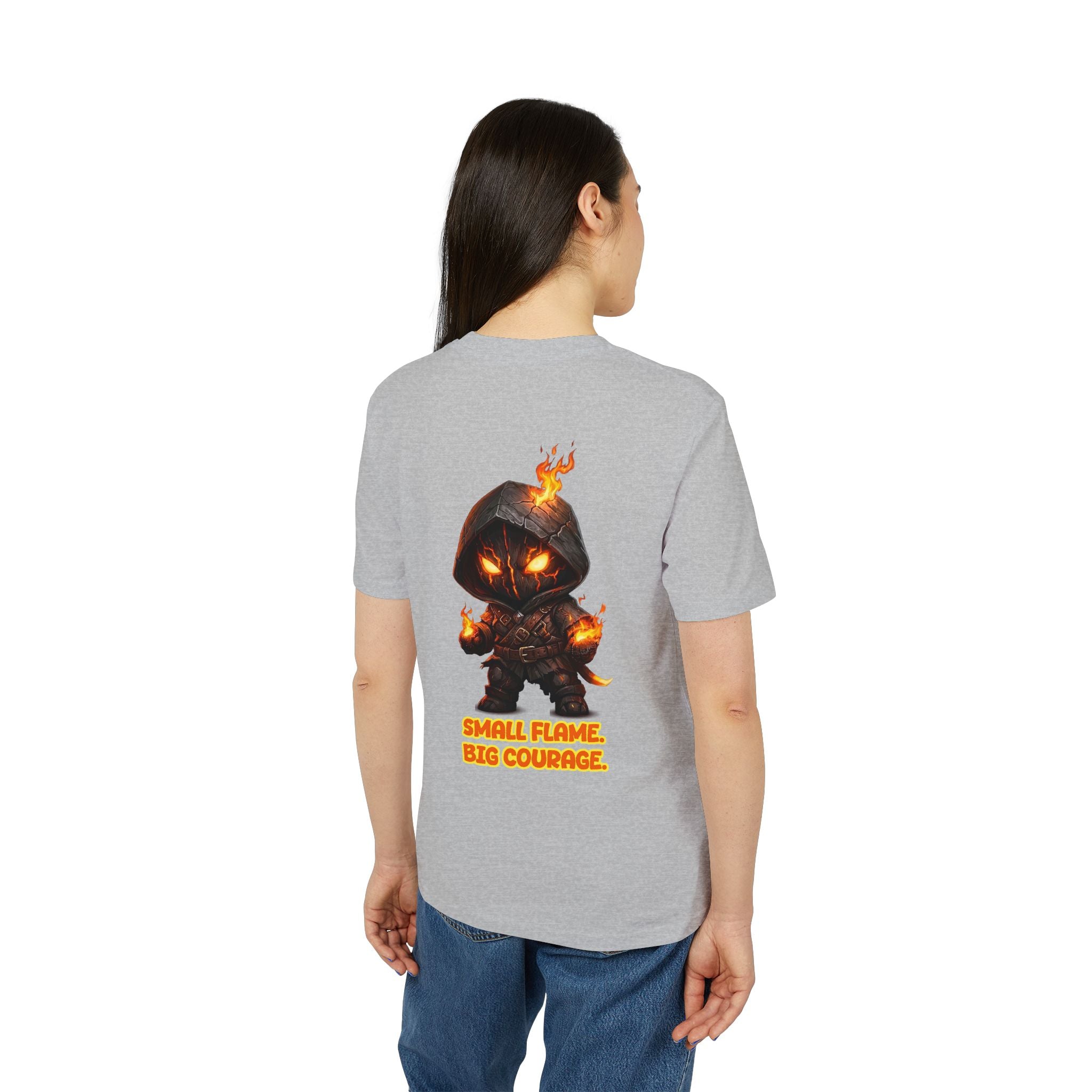 Embrace Your Demons T-Shirt — Small Flame Big Courage Graphic Tee