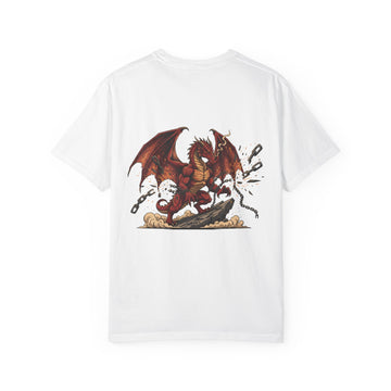 Dragon Breaker T-Shirt — Red Dragon Graphic Tee - EMBRACE YOUR DEMONS