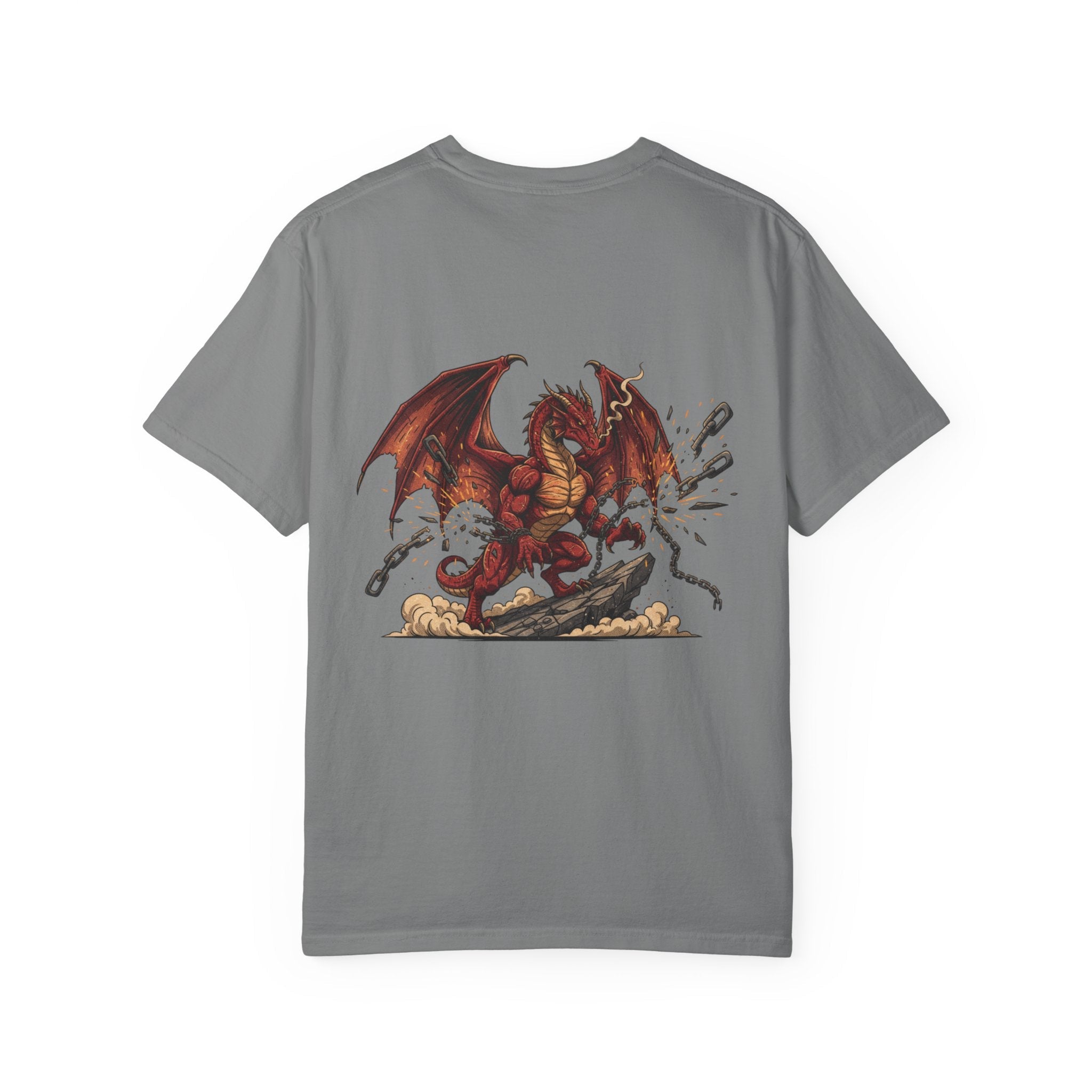 Dragon Breaker T-Shirt — Red Dragon Graphic Tee - EMBRACE YOUR DEMONS