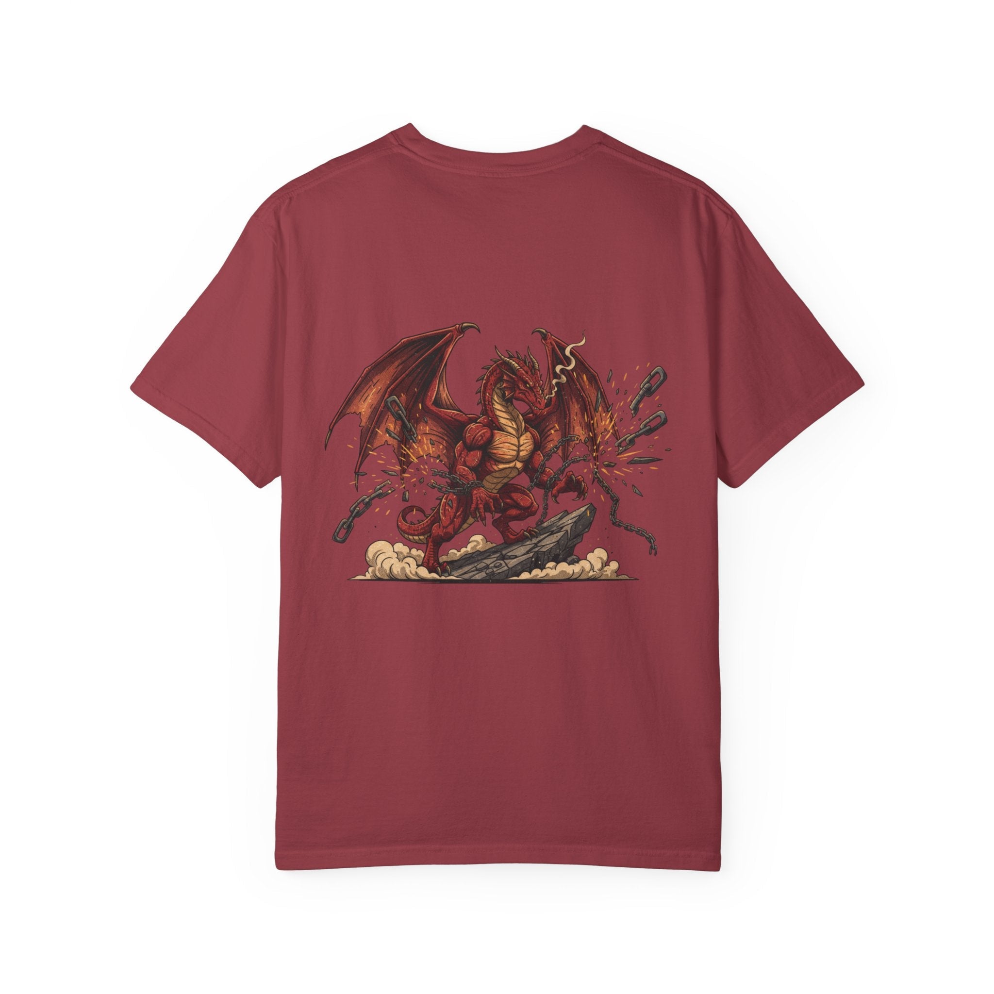 Dragon Breaker T-Shirt — Red Dragon Graphic Tee - EMBRACE YOUR DEMONS