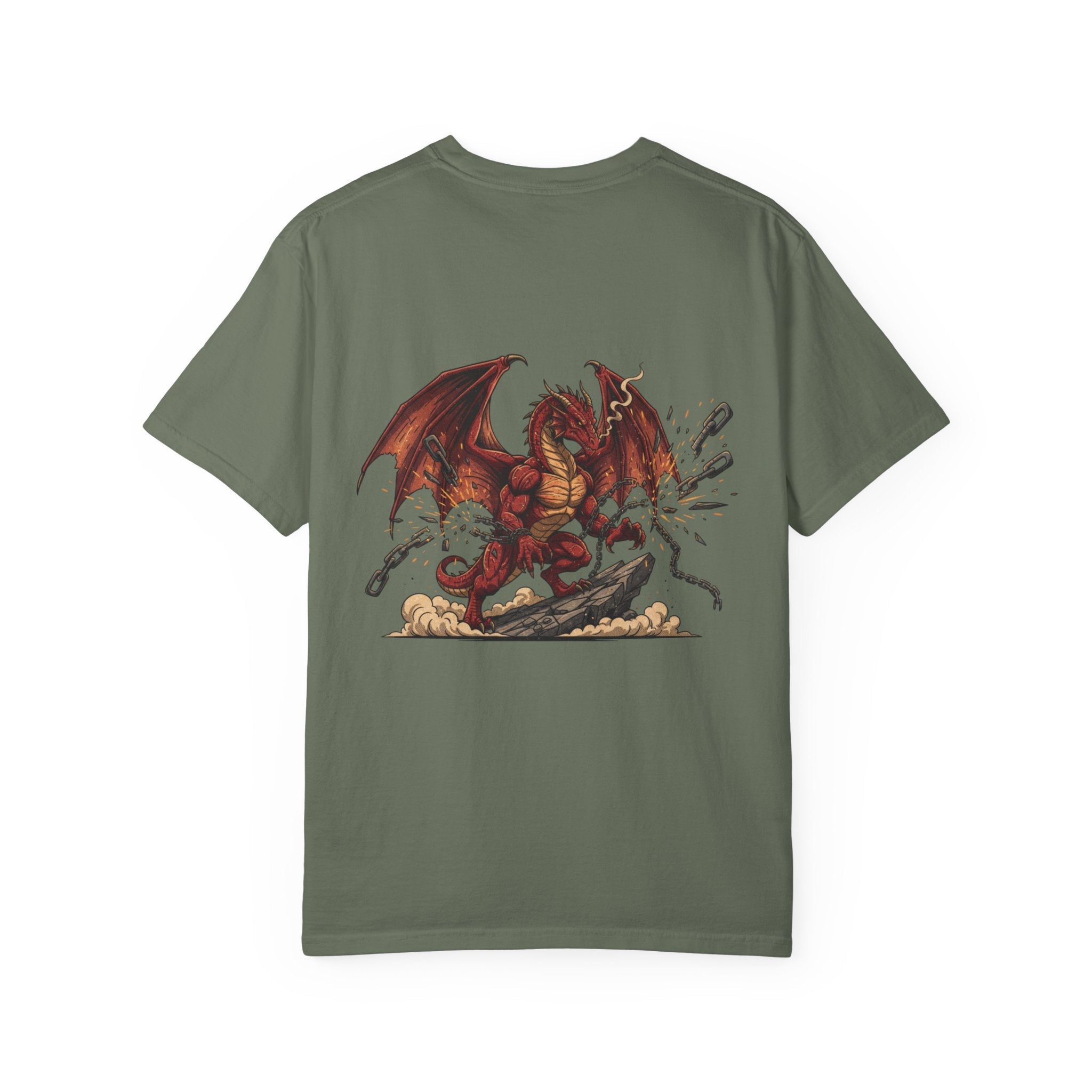 Dragon Breaker T-Shirt — Red Dragon Graphic Tee - EMBRACE YOUR DEMONS