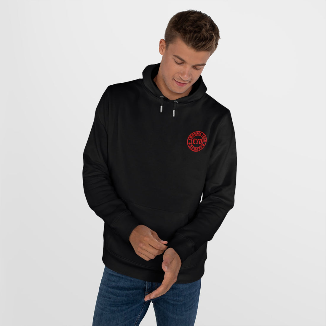 Embrace Your Demons Hoodie — Gothic Skeleton Angel King Hooded Sweatshirt - EMBRACE YOUR DEMONS