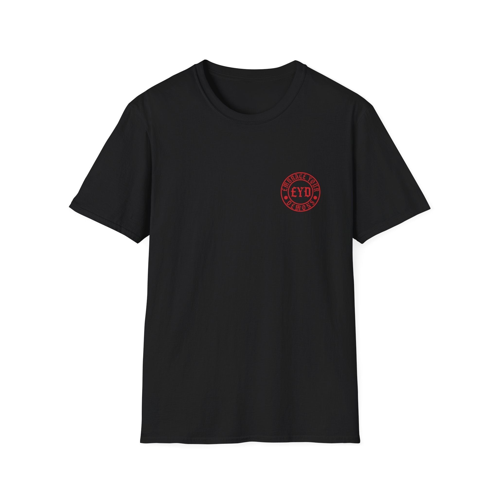 Embrace Your Demons T-Shirt — Gothic Angel & Demon Skeleton Graphic - EMBRACE YOUR DEMONS