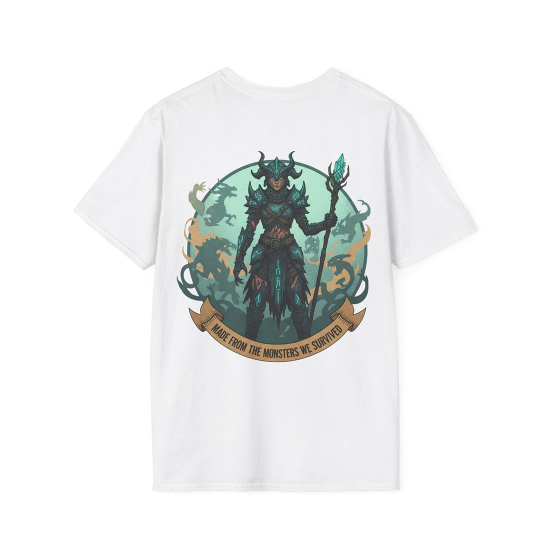 Embrace Your Demons T‑Shirt — Fantasy Warrior Graphic Tee - EMBRACE YOUR DEMONS