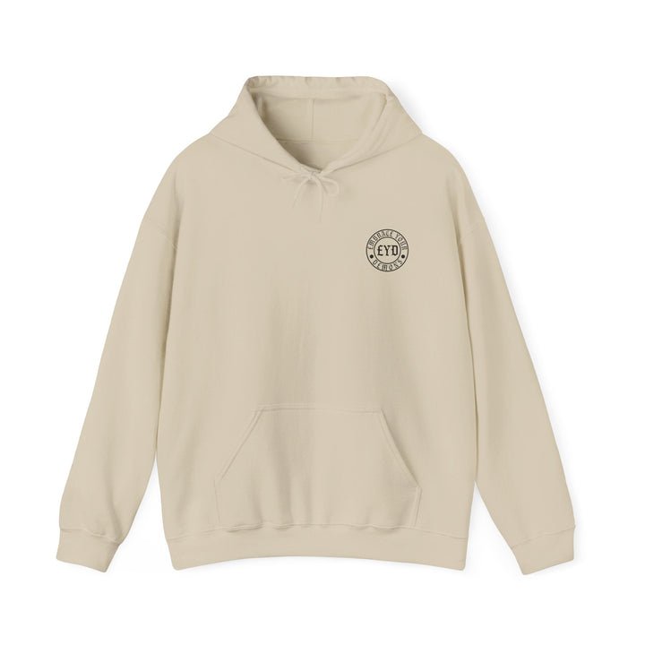 Heavyweight Hoodie — “The Loudest Fights Happen Inside” Graphic Back Print - EMBRACE YOUR DEMONS