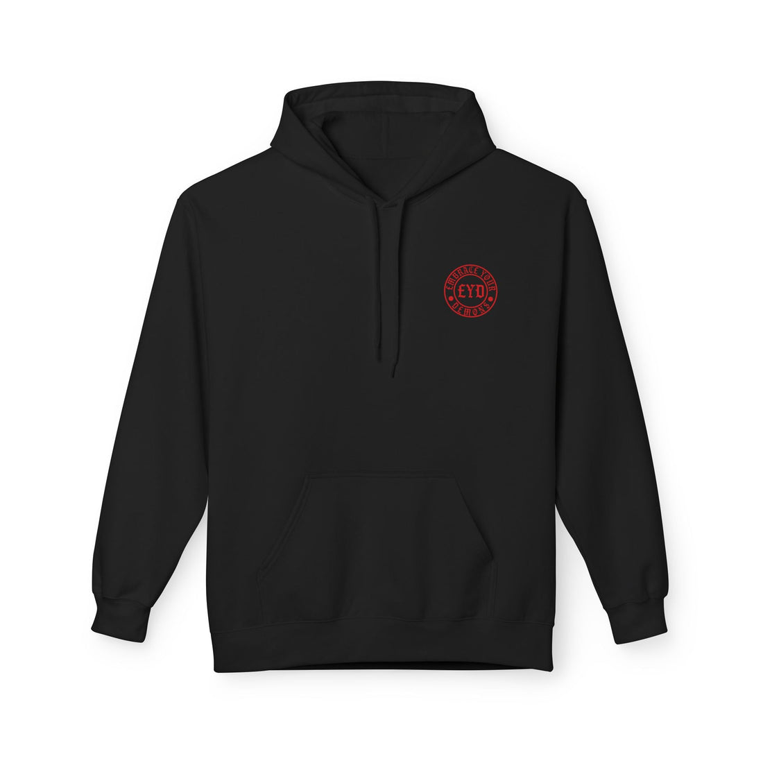 Hoodie — 'The Loudest Fights Happen Inside' Gothic Skull Graphic Pullover - EMBRACE YOUR DEMONS