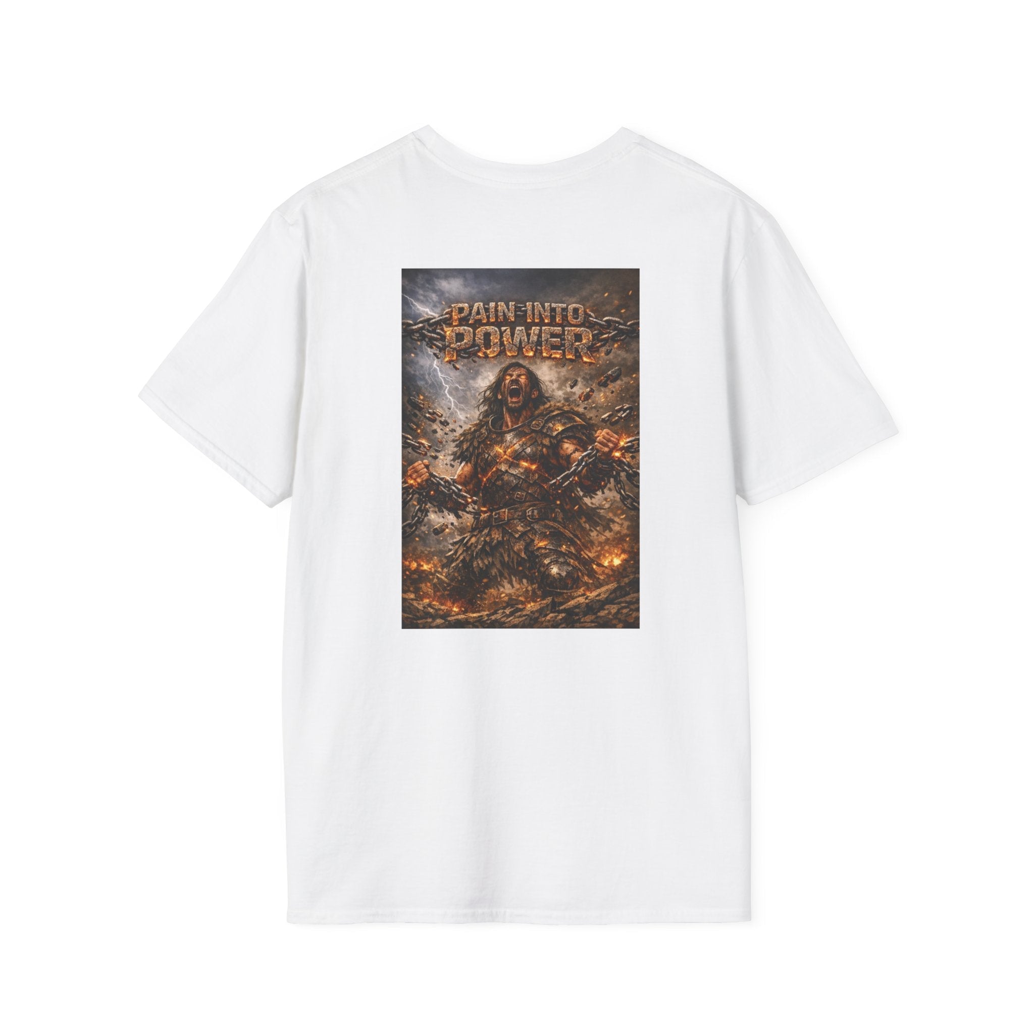 T-Shirt — "Embrace Your Demons / Pain Into Power" Motivational Graphic Tee - EMBRACE YOUR DEMONS