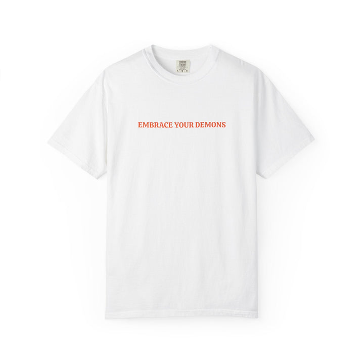 T-Shirt — "Embrace Your Demons" Phoenix Graphic Tee - EMBRACE YOUR DEMONS